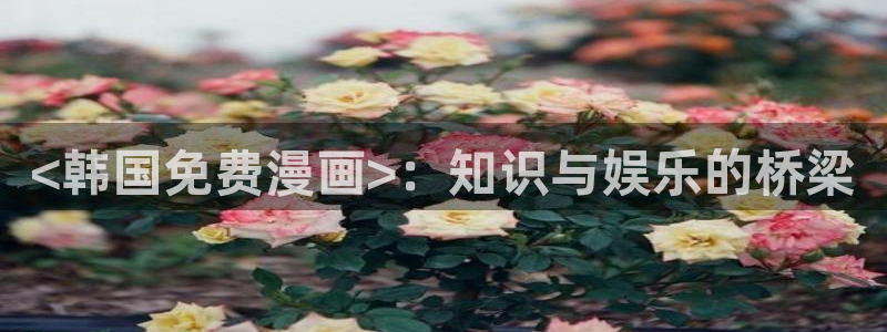 好看的韩漫在线那观看：<韩国免费漫画>：知识与娱乐的桥梁